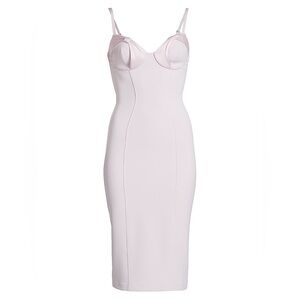 Elegant Light Pink Midi Dress